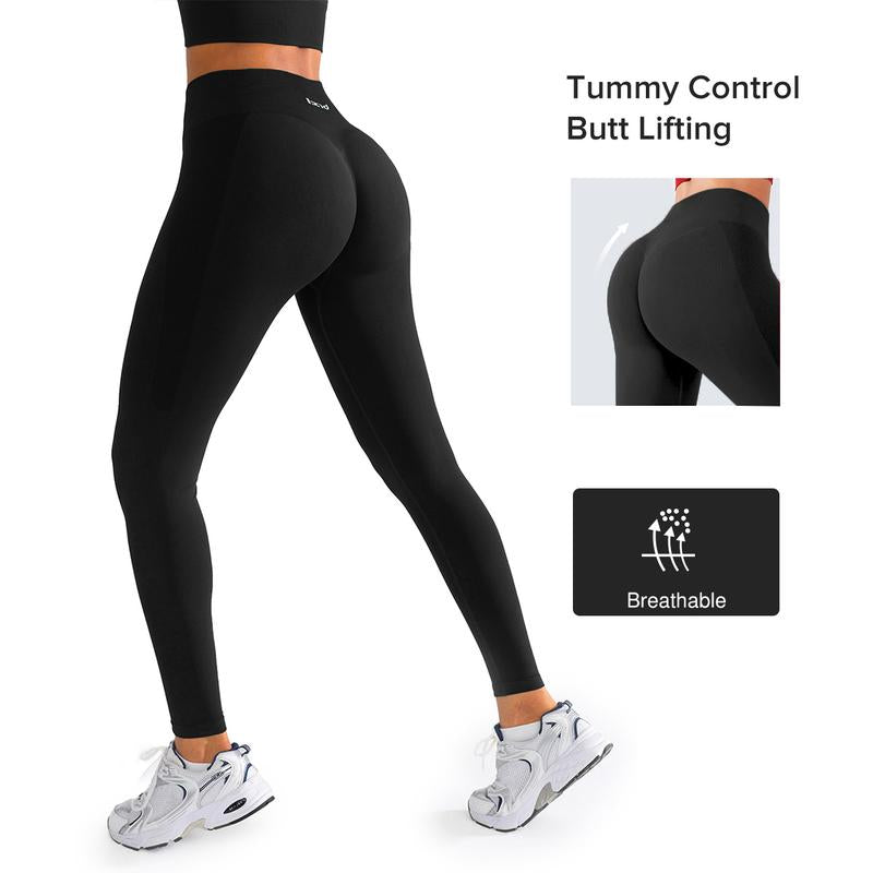 BRXL Seamless High Waisted Tummy Control Yoga Pants Long Pants Gym Outfits Women Sports Tight Comfortable Fit Versatile Style for Gym Workout Four Season Leggings Spring Edition-Love