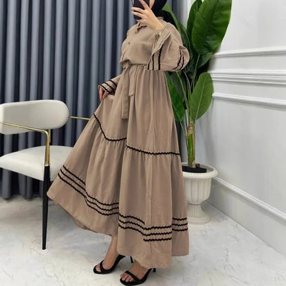 Camel Abaya Dress