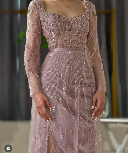Sequined Evening Gown