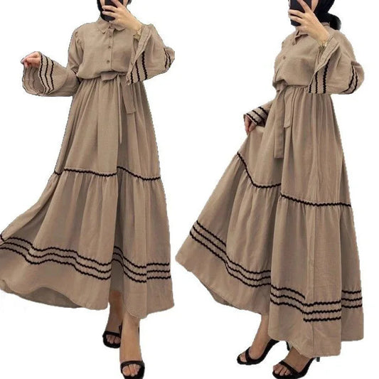 Camel Abaya Dress