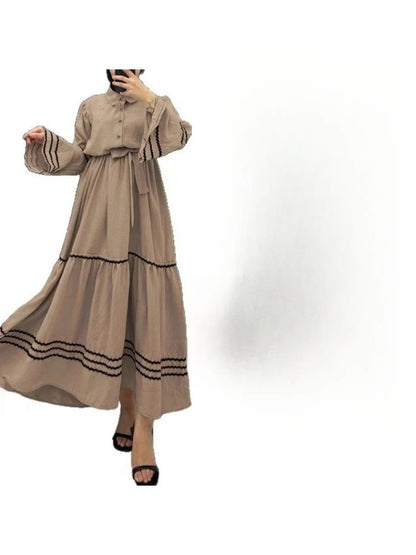 Camel Abaya Dress