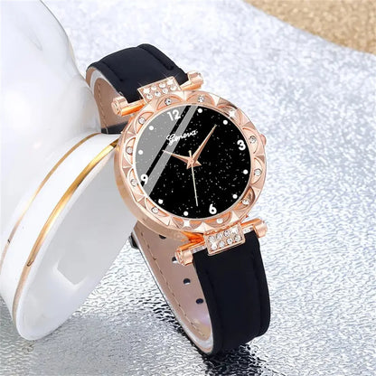 Rhinestone Watch Set - 5 Pieces