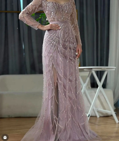 Sequined Evening Gown