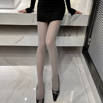 Ultra-Thin Shiny Satin Horse Oil High Elastic Stockings - Sexy Long Pantyhose for Ladies