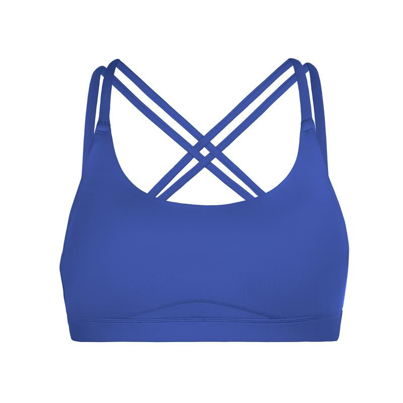 BRXL Strappy Sports Bras for Women High Support Criss-Cross Back Padded with Removable Cups Yoga Workout Activewear UPF 50+ Sun Protection-Love