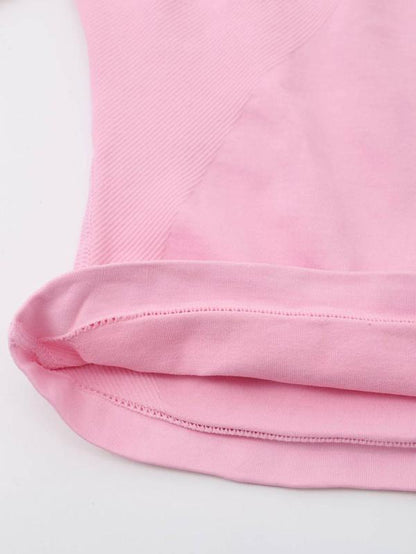 Jetjoy 2 Piece Workout Sets for Women, Long or Short Sleeve T Shirt Tank Top + Workout Shorts Butt Lifting Gym Seamless Booty Biker Shorts, Going Out Gym Sets Fitness Clothes Skinny Sportswear Compression Activewear Gymwear Fitness Clothes Mesh Athleisure