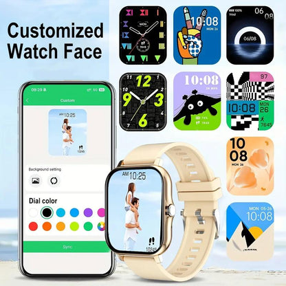 Smart Watch, Wireless Talking/Dialing, Multi-Sport Mode, Call Reminder and Rejection, SMS Reminder, Message Reminder, Various APP Reminders, Multi-Function Display, HD Screen, Gifts, Multiple Colors Alloy Charging Pink Smartphone Usb Wearable Rechargeable