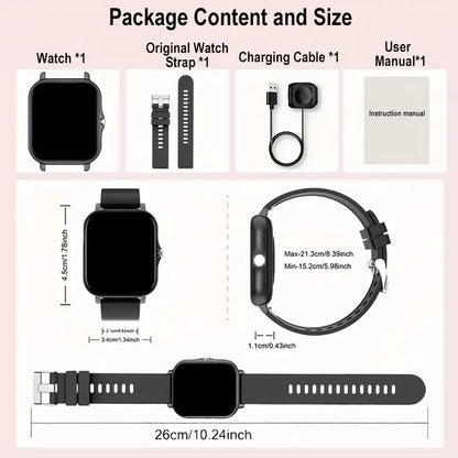 Smart Watch, Wireless Talking/Dialing, Multi-Sport Mode, Call Reminder and Rejection, SMS Reminder, Message Reminder, Various APP Reminders, Multi-Function Display, HD Screen, Gifts, Multiple Colors Alloy Charging Pink Smartphone Usb Wearable Rechargeable