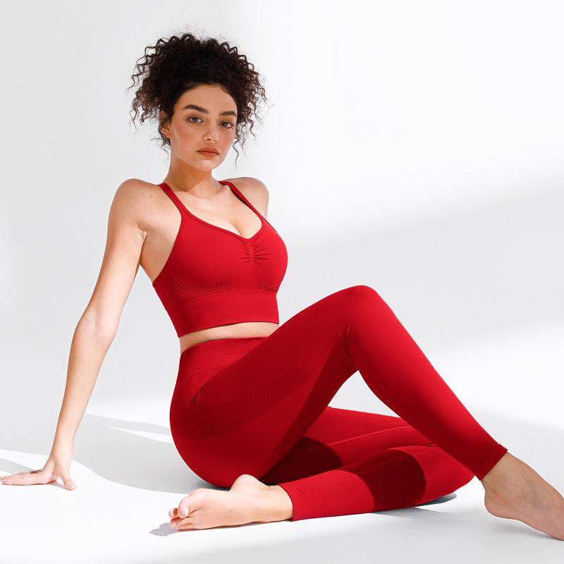 BRXL Seamless High Waisted Tummy Control Yoga Pants Long Pants Gym Outfits Women Sports Tight Comfortable Fit Versatile Style for Gym Workout Four Season Leggings Spring Edition-Love