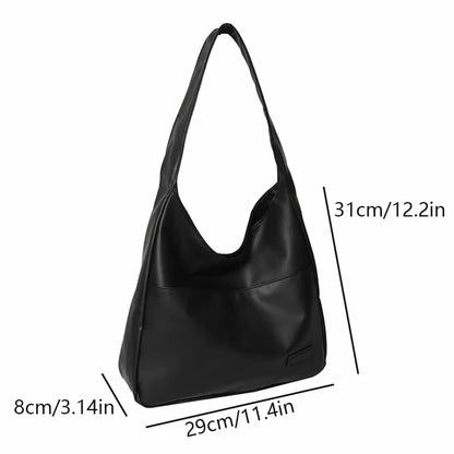 Trendy Retro Shoulder Bag - Spacious Tote for Casual Commuting